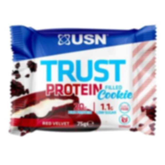 Trust baltyminis sausainis